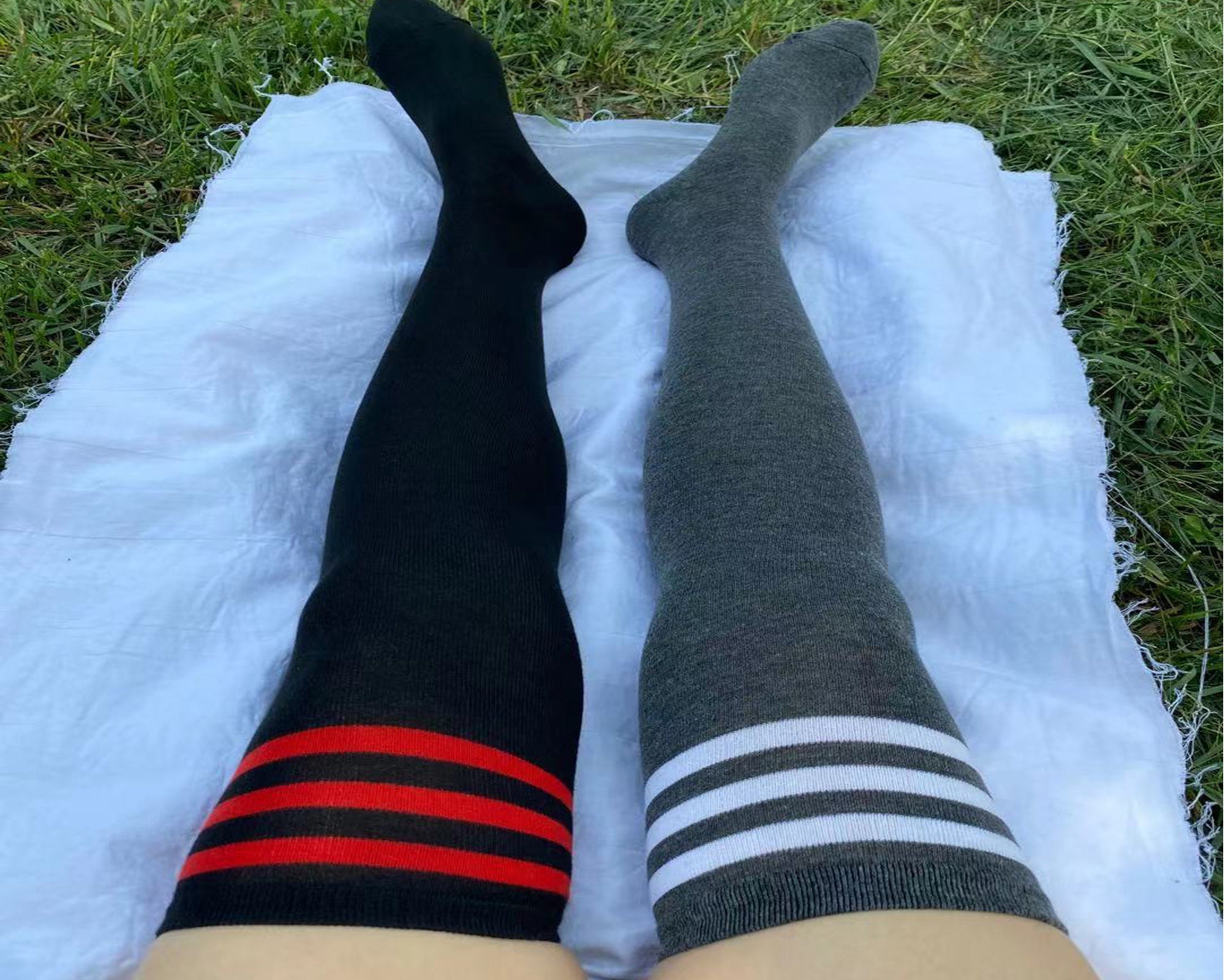Super Breite Weiche Popsocken 40 Denier Kniehoch Große Wadenstretch XXL