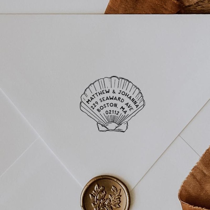 Ink Stamp With Shells - Etsy