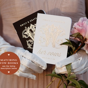 Elegant Wedding Guest Book, Foil Pressed Personalized Hardcover Photo Book, Vintage Wedding Keepsake Book image 14