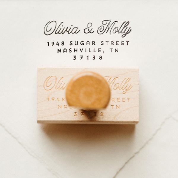 Custom Return Address Stamp, Personalized Self-Inking Address Stamp for Wedding Stationery, Save the Dates, and Invites, Housewarming Gift