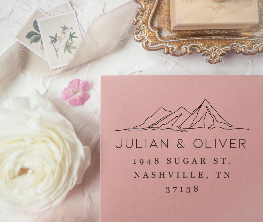 Colorado Return Address Stamp, Wedding Stamp, Save the Date, Self