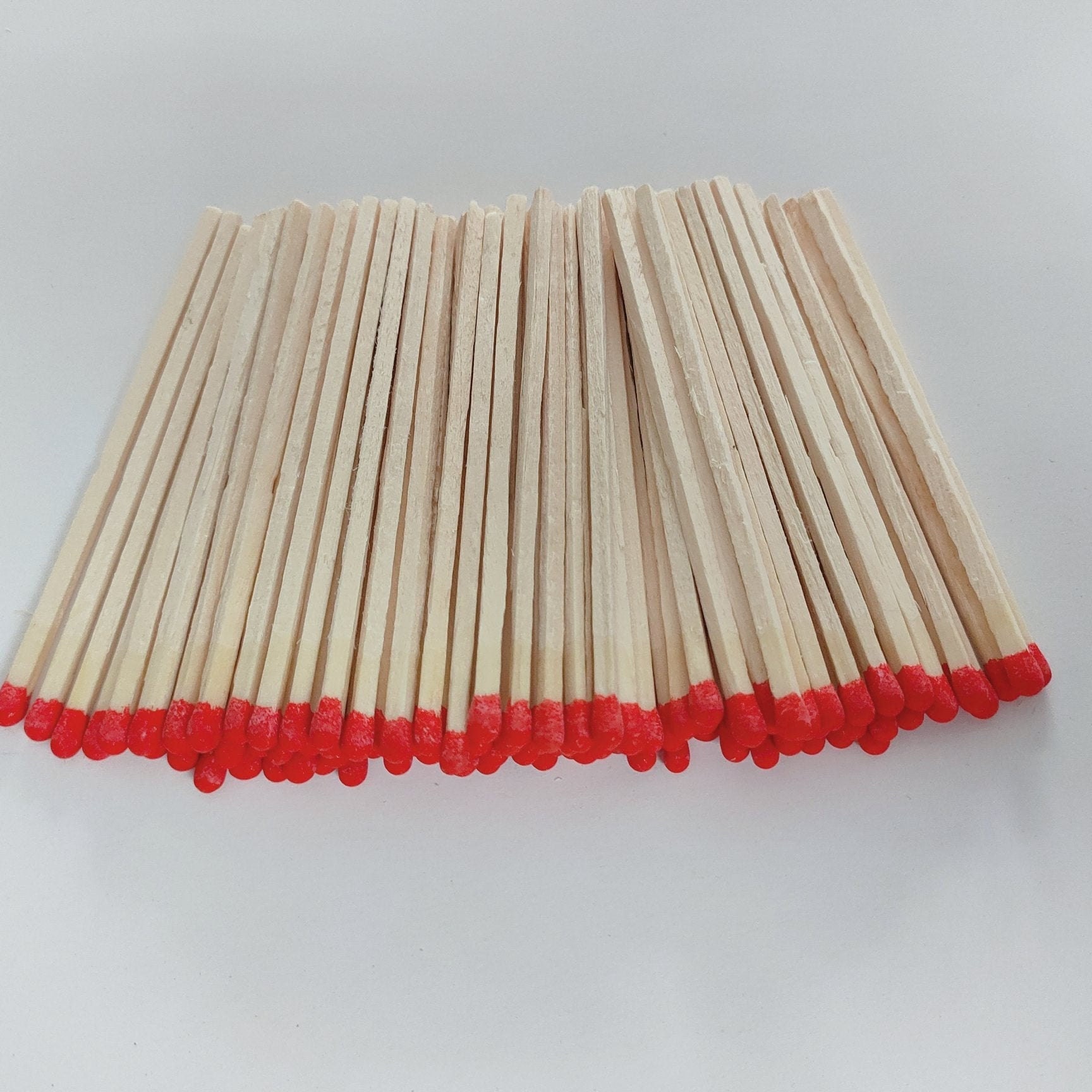 4 inch long match stick Red tip candle match Etsy