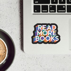 Read More Books Vinyl Sticker – 3 inch image 3