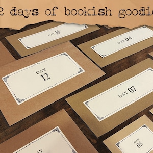 Book Lover Advent Calendar -  12 Days of Bookish Goodies - Perfect Gift for Bibliophiles, Book Nerds