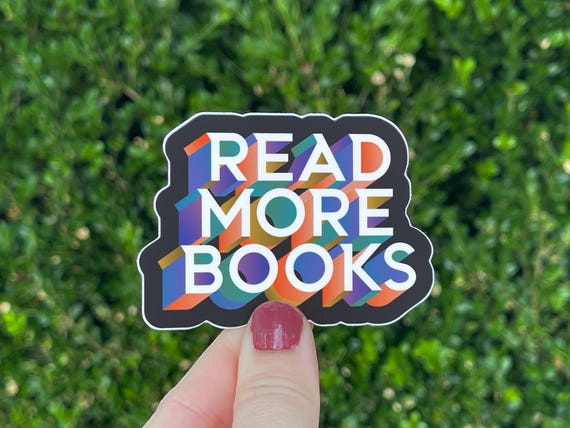 Read More Books Vinyl Sticker – 3 inch