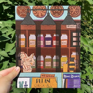 Magic Box Illustrated Art Print - Inspired by Buffy the Vampire Slayer - Perfect Housewarming, Birthday, or Holiday Gift!