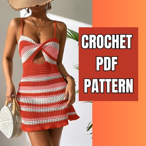 Crochet Summer Dress Pattern DIY Pattern Summer Dress PDF Pattern, Crochet Sundress, Modern Crochet