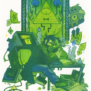 Can’t Sleep Sixer? Risograph Print