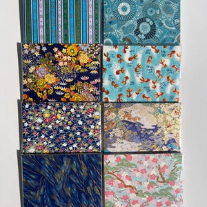 Papier origami Yuzen Chiyogami Washi : motifs assortis 6 x 6 po (40 feuilles) image 10