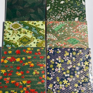 Papier origami Yuzen Chiyogami Washi : motifs assortis 6 x 6 po (40 feuilles) image 7