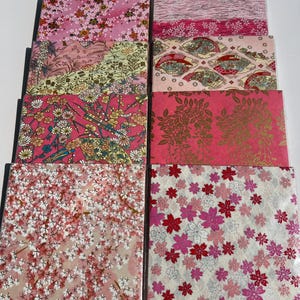 Papier origami Yuzen Chiyogami Washi : motifs assortis 6 x 6 po (40 feuilles) image 6