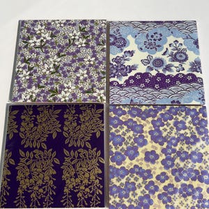 Papier origami Yuzen Chiyogami Washi : motifs assortis 6 x 6 po (40 feuilles) image 5