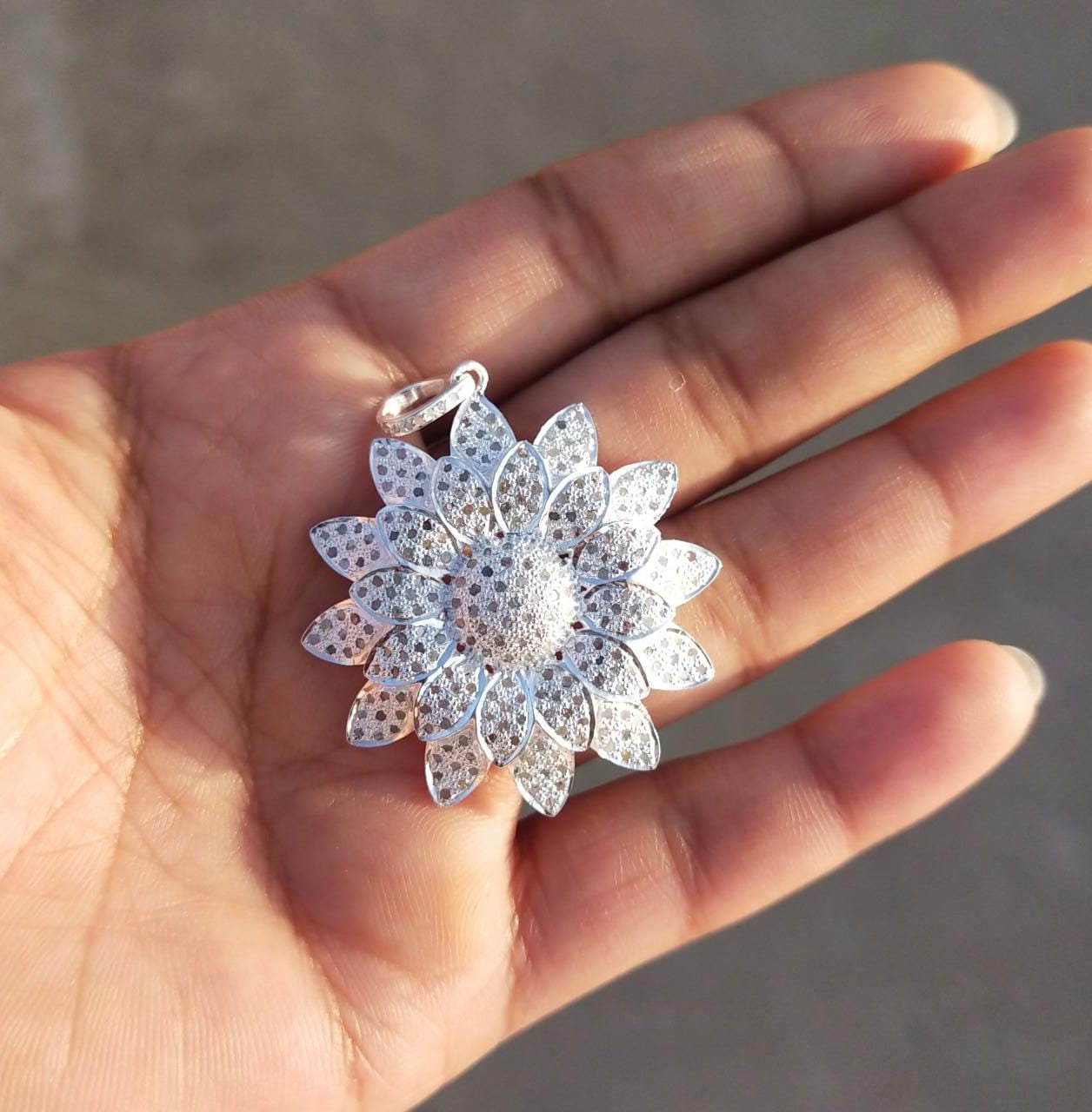 Collana Cuore Con Freccia Di Cupido | Zirconi 5A Viola | Placcato Oro Bianco 14K | Regalo Per Fidanzata