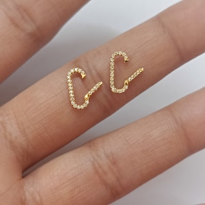 14k Gold Oval Carabiner Clasp with Moissanite Diamond Pave (10mm) – Jewelry Making Connector