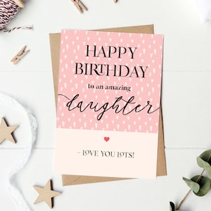 Tochter Geburtstagskarte, druckbare Geburtstagskarte, alles Gute zum Geburtstag Tochter Karte, Sofort Download Geburtstagskarte, Tochter Geschenk
