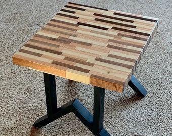 Butcher Block Coffee Table, Epoxy Coffee Table, Epoxy Table, Bedside Table, End Table, Modern Coffee Table