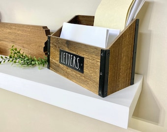 Handcrafted White Wood Floating Shelf, Custom Color