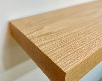 Red Oak Floating Shelves, Solid Wood Floating Shelves, Wooden Shelves