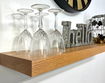 Wood Shelving, Bar Shelves, Oak Floating Shelves, Oak Wall Shelves, Oak Bookshelf, Rustic Floating Shelves, Red Oak Shelves
