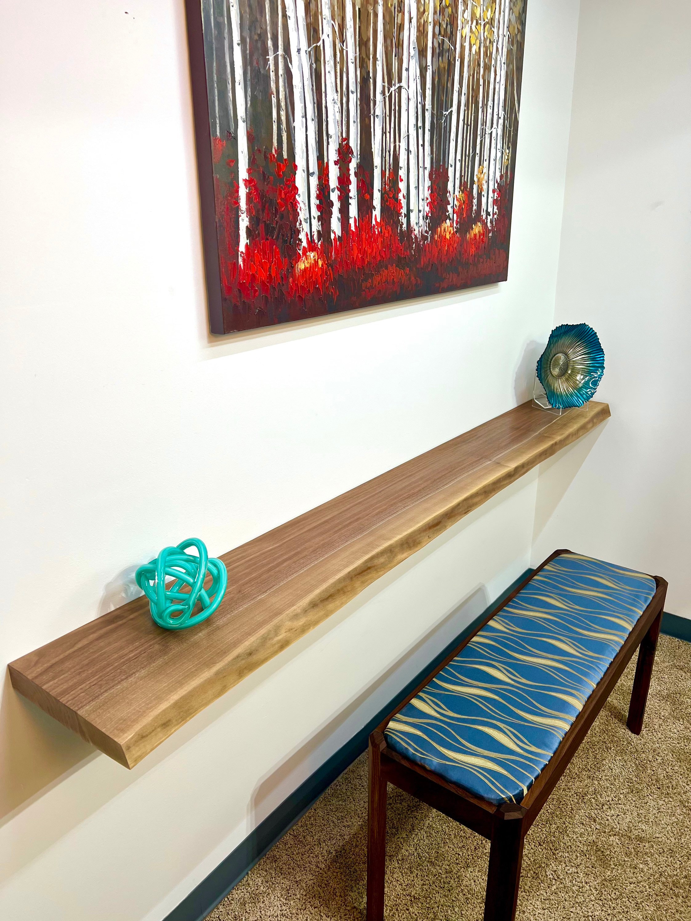 Handmade Long Walnut Floating Shelf Unique, Sturdy, and Stylish Etsy