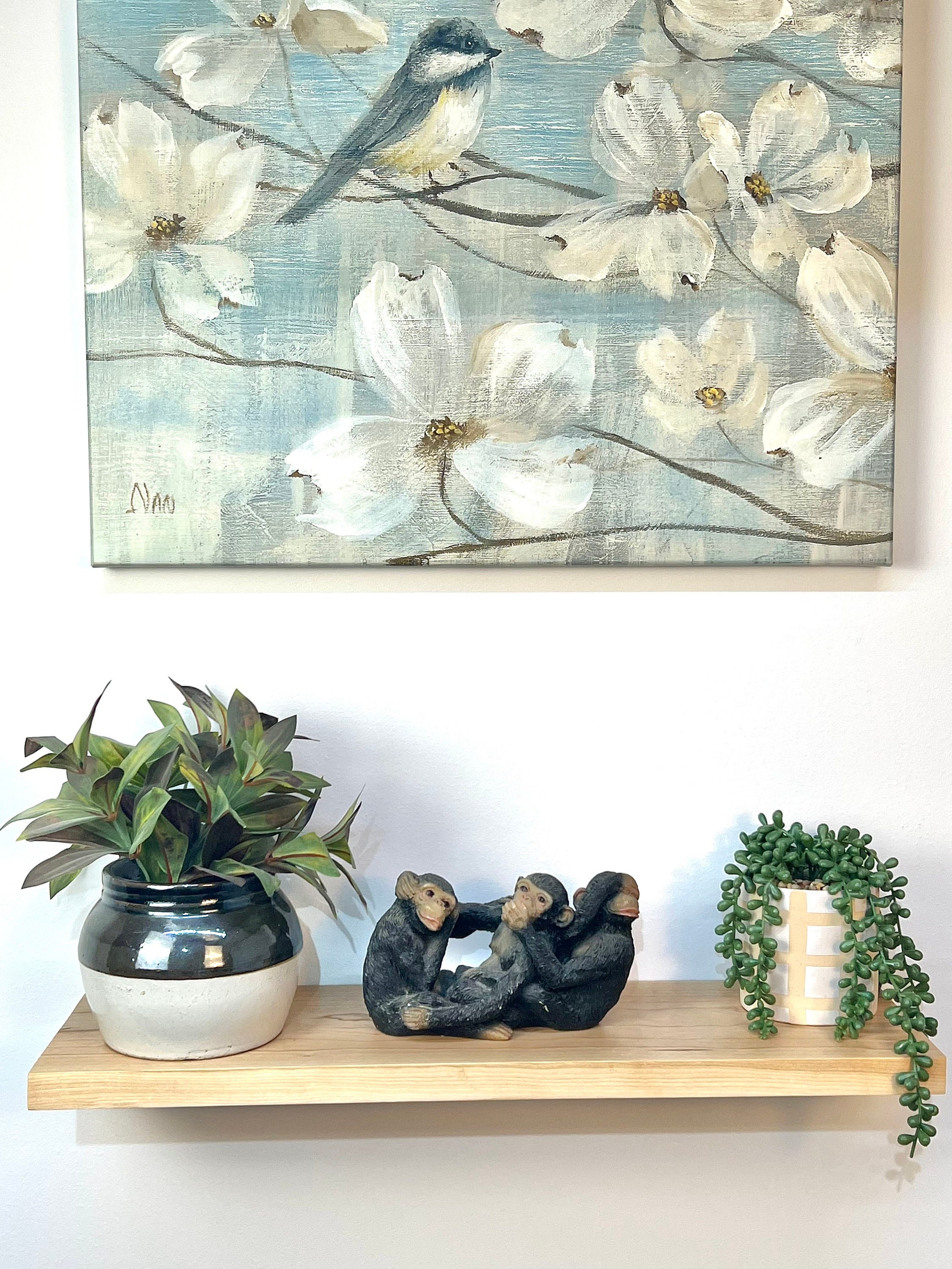 Cherry Floating Shelf Floating Shelf Kitchen Kitchen Etsy