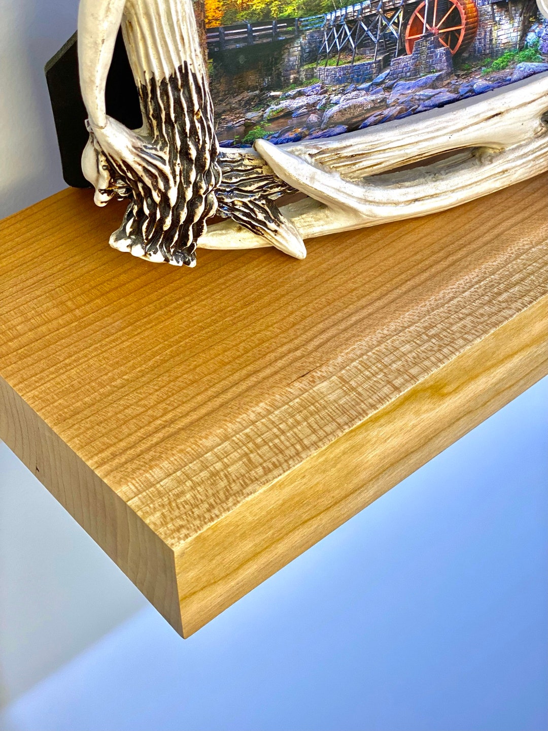 Cherry Floating Shelf, Cherry Shelves, Rustic Floating Shelves, Wooden
