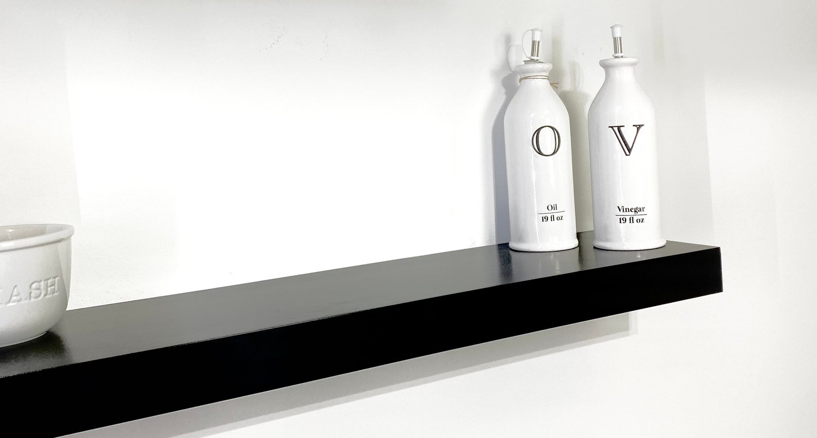 Black Floating Shelves Floating Shelf Black Modern Floating Etsy