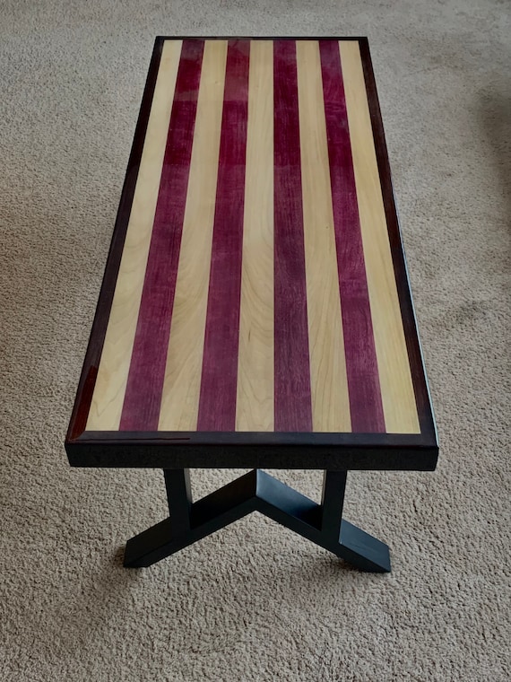 Purple Heart Table Epoxy Resin Table Modern Coffee Table Custom