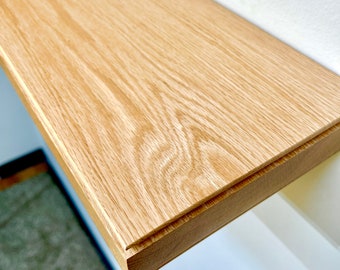 Beveled Edge Floating Shelves, Oak Shelves, Red Oak Floating Shelves, Oak Wall Shelves, Oak Bookshelf, Red Oak Shelving, Red Oak Shelves
