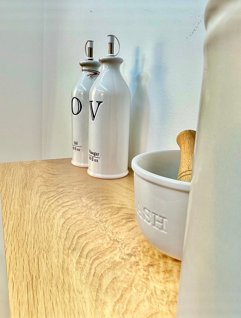 White Oak Floating Shelf White Oak Floating Shelving White Etsy