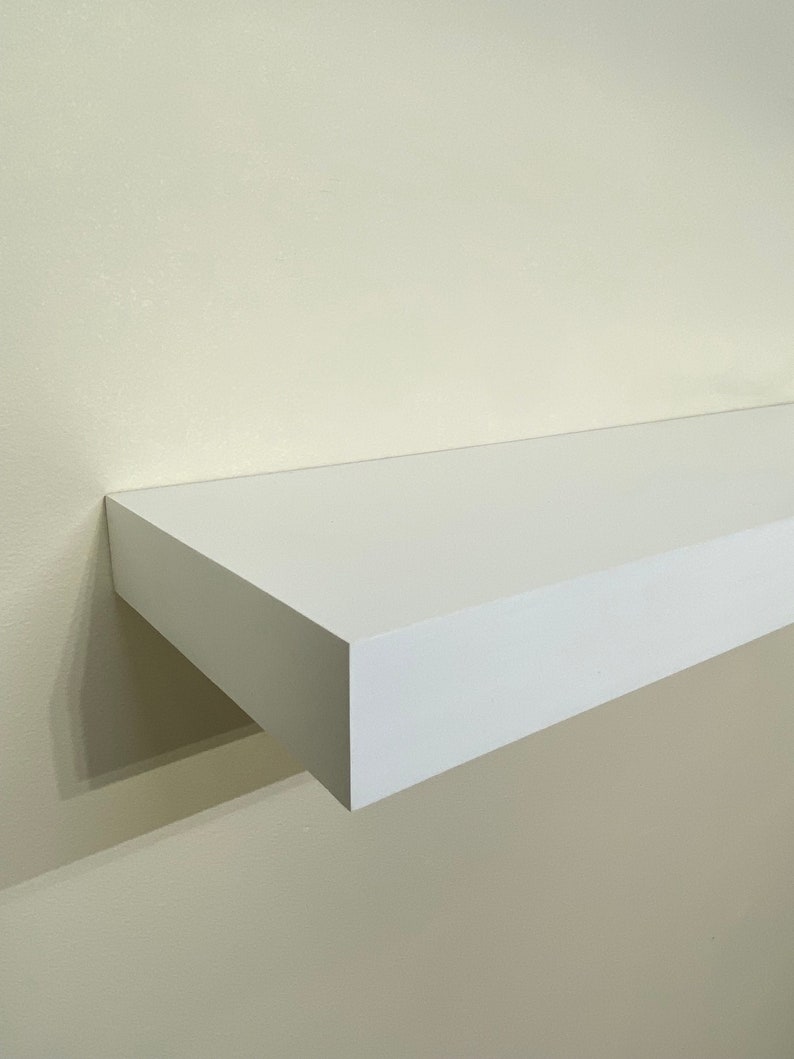 White Floating Shelves, White Wall Shelves, Modern Floating Shelves