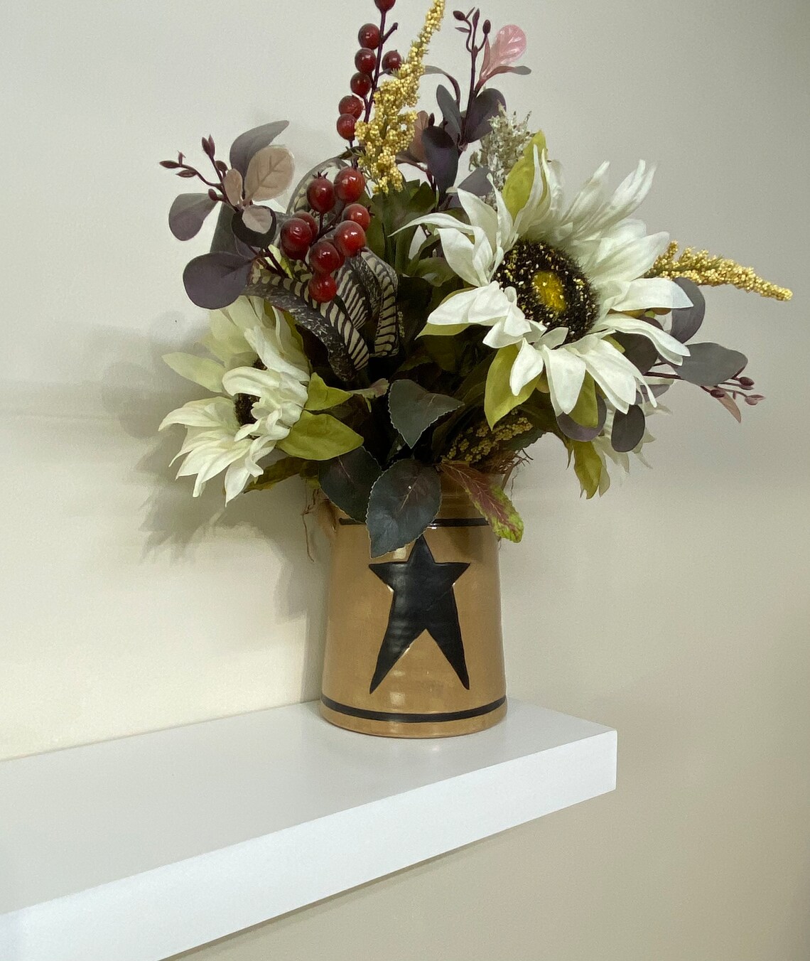 White Floating Shelves, White Wall Shelves, Modern Floating Shelves