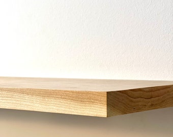 Handmade Cherry Floating Shelf, Kitchen Display Shelf