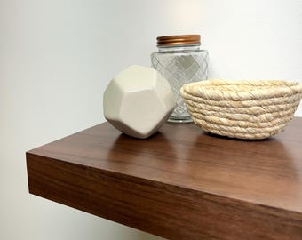 Heavy Duty Walnut Floating Shelf, Floating Shelves, Walnut Shelving, Custom Floating Shelves