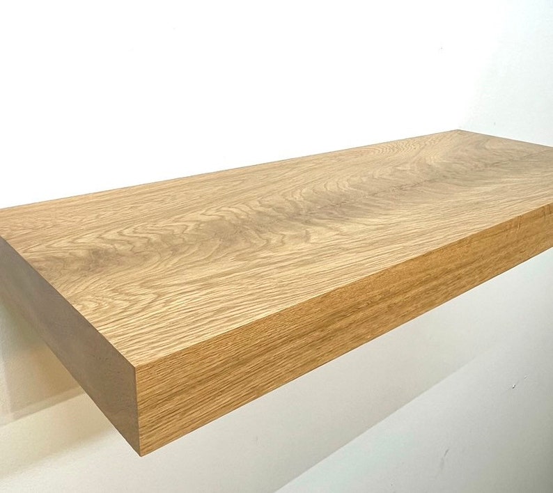 White Oak Floating Shelf White Oak Floating Shelving White Etsy