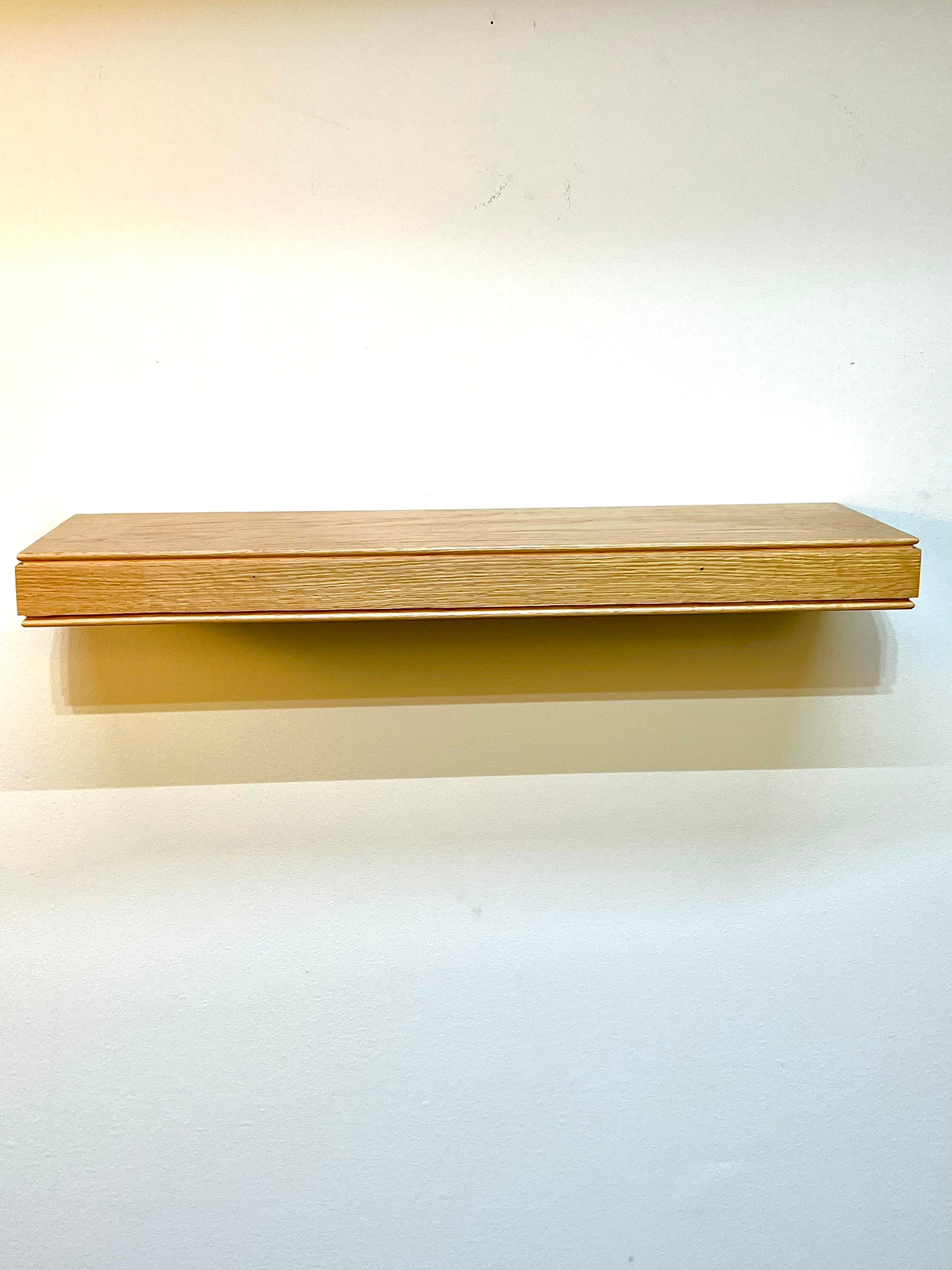 Decorative Floating Shelves Oak Shelves Red Oak Floating Etsy