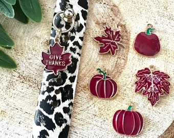 Thanksgiving Watch Charms, Smartwatch Charms, Watchband Charms, Watch Jewelry, Dangle Watch Charm, Pumpkin Watchband Charms, Fall Charms