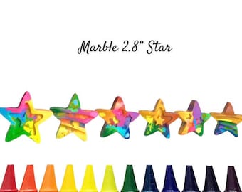 Personalized Crayons, Kids Crayons, Star Crayons
