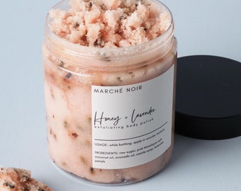 Honey Lavender Sugar Scrub: Natural Exfoliating Body Polish