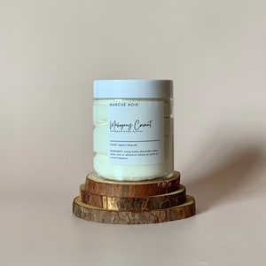 Mahogany Coconut scented whipped body butter all natural moisturizer