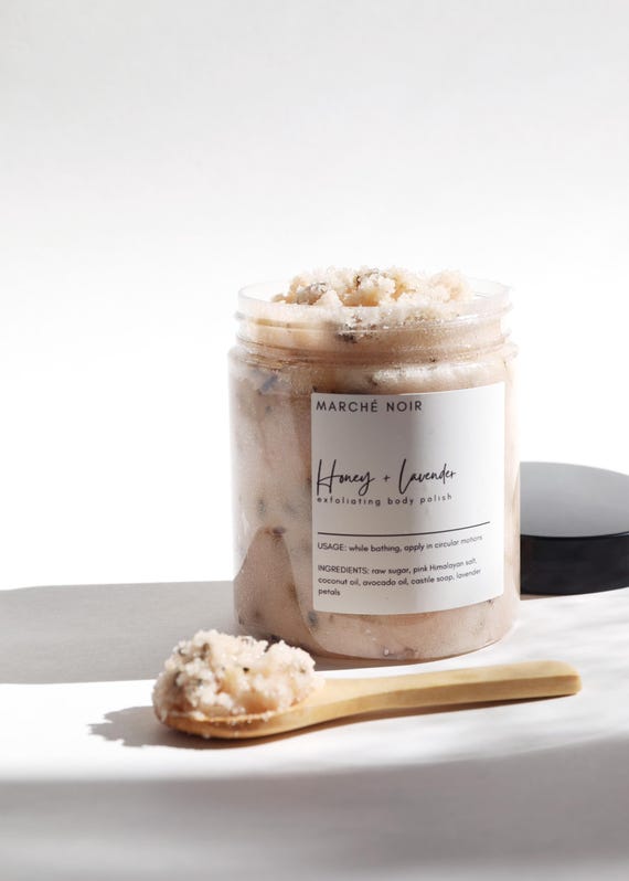 Honey Lavender Sugar Scrub: Natural Exfoliating Body Polish
