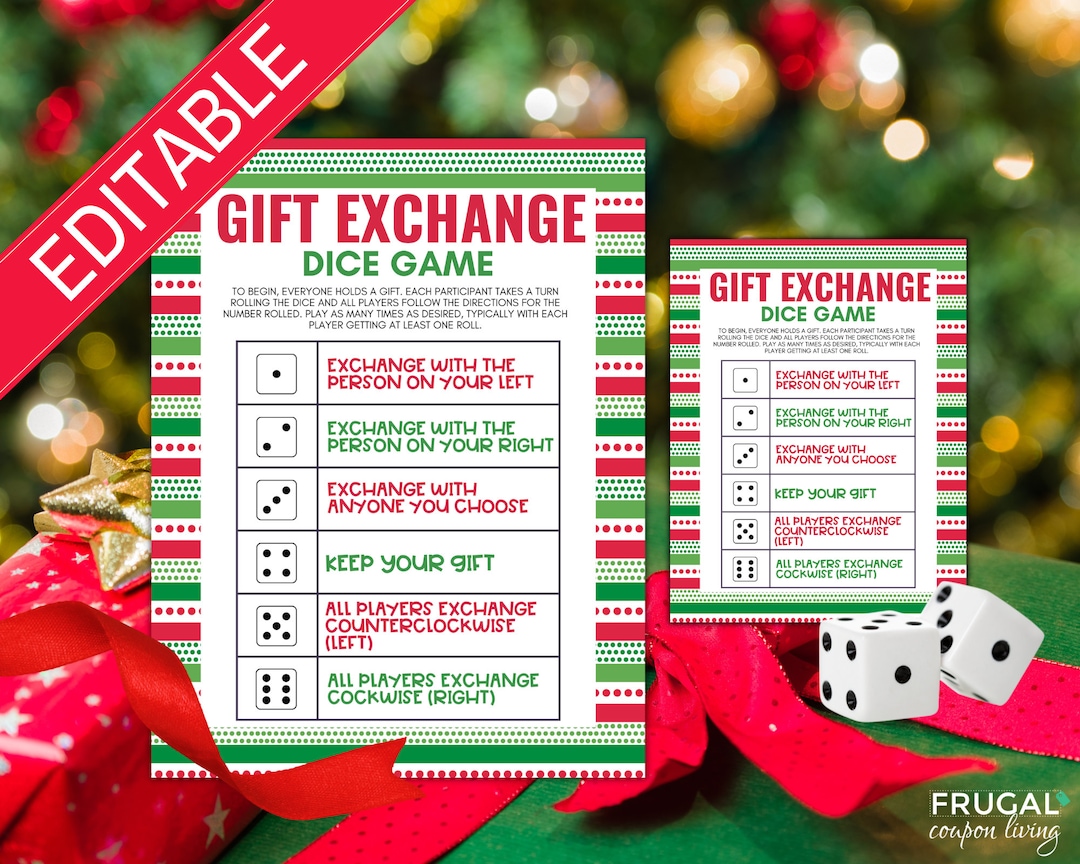 White Elephant Gift Exchange Game Christmas Gift Exchange Etsy