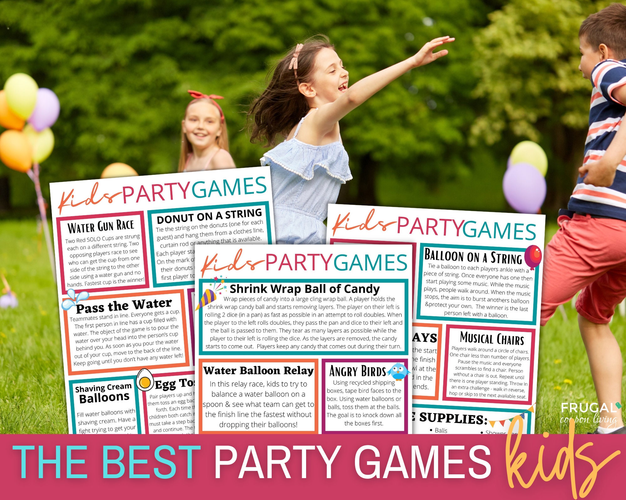 Birthday Party Games Printable for Kids Fun Party Games Kids - Etsy