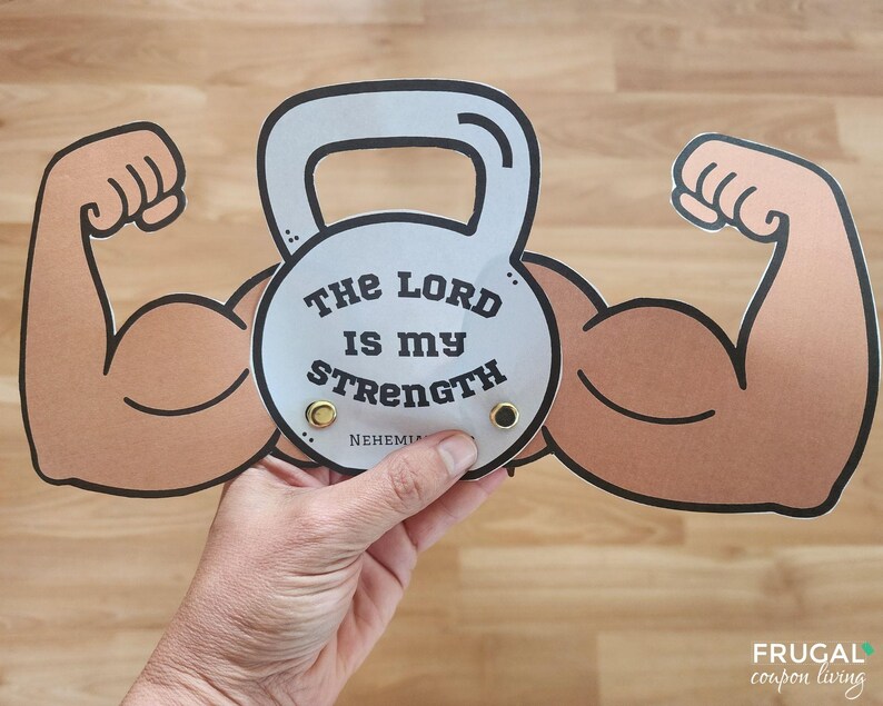 The Joy of the Lord in My Strength Craft for Kids, Strength Bible Verse ...