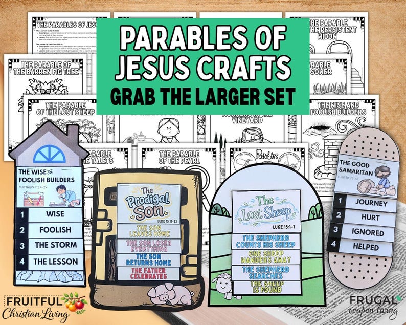 The Prodigal Son Craft, Jesus' Parable of the Prodigal Son Flipbook ...