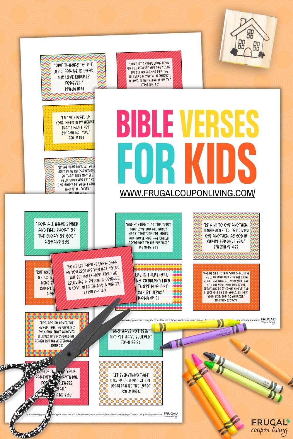 Kids Scripture Cards Printable Memory Bible Verse Cards for - Etsy