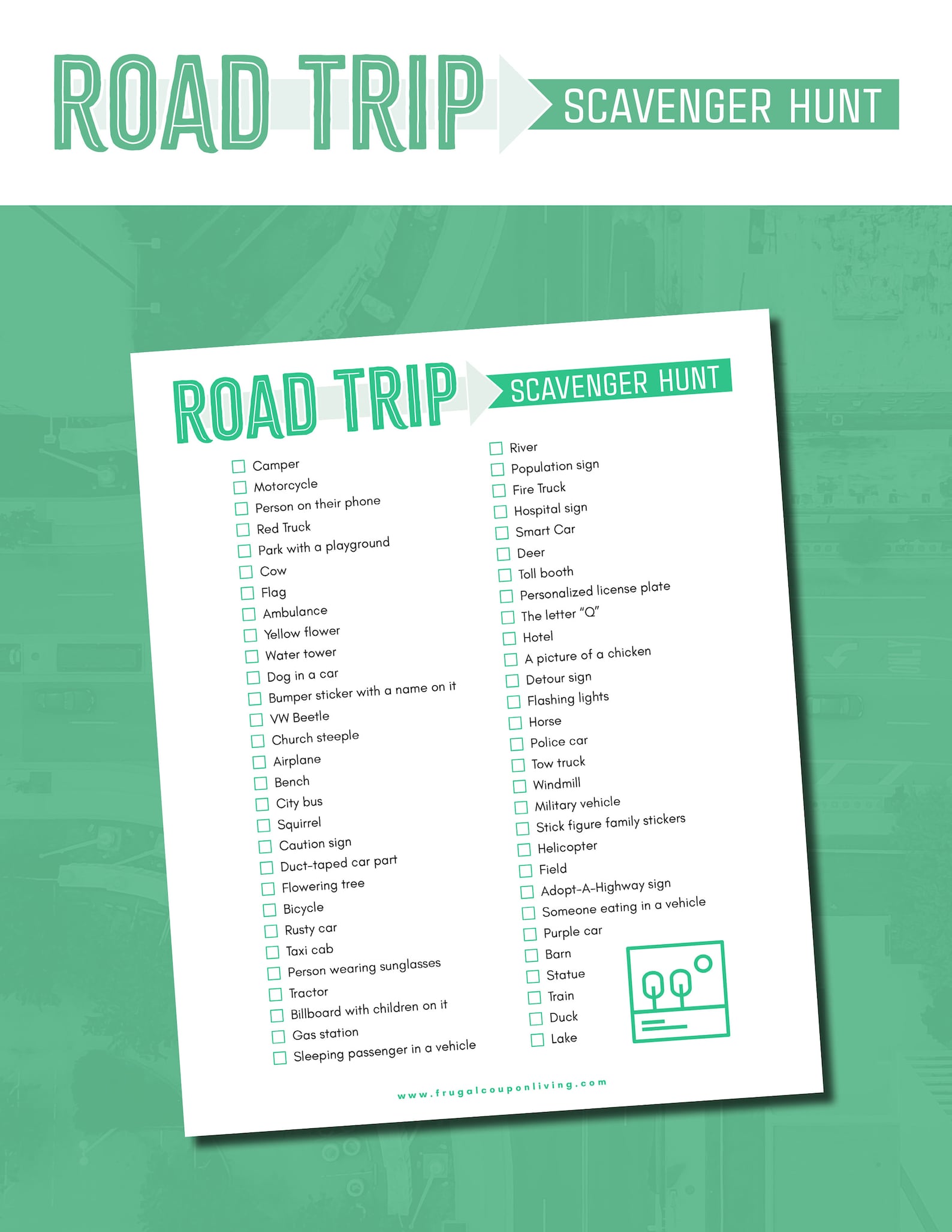 The Best Car Games Printable Travel Games for Kids Bundle 12 Road Trip ...