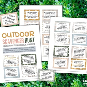 Indoor Outdoor Scavenger Hunt Clues Fun Treasure Hunt for Kids at