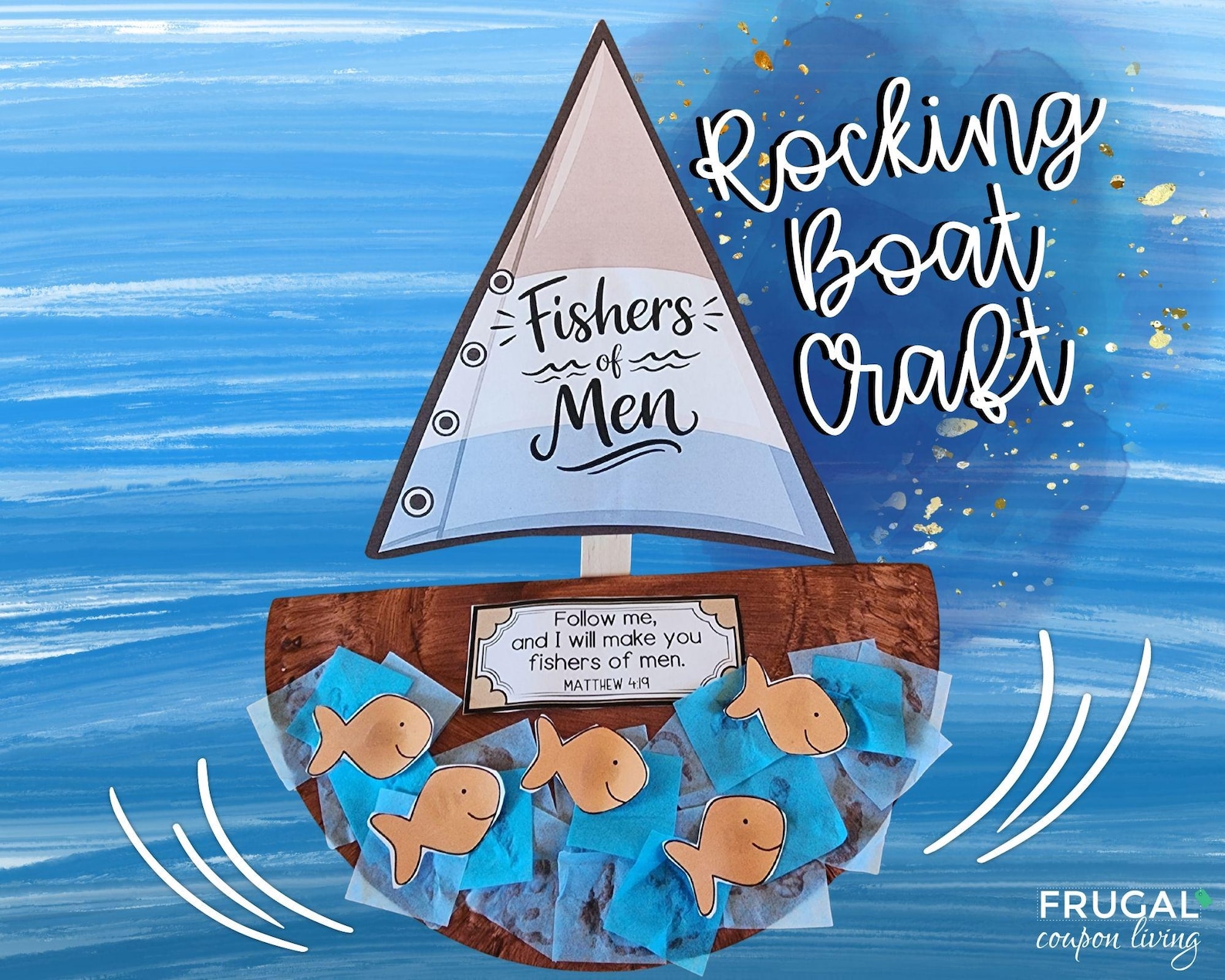 Fishers of Men Rocking Boat Craft and Coloring Page + Snack Placemat ...