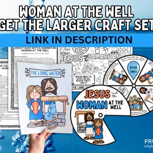 Jesus is the Living Water Activity, Jesus Talks With a Samaritan Woman ...